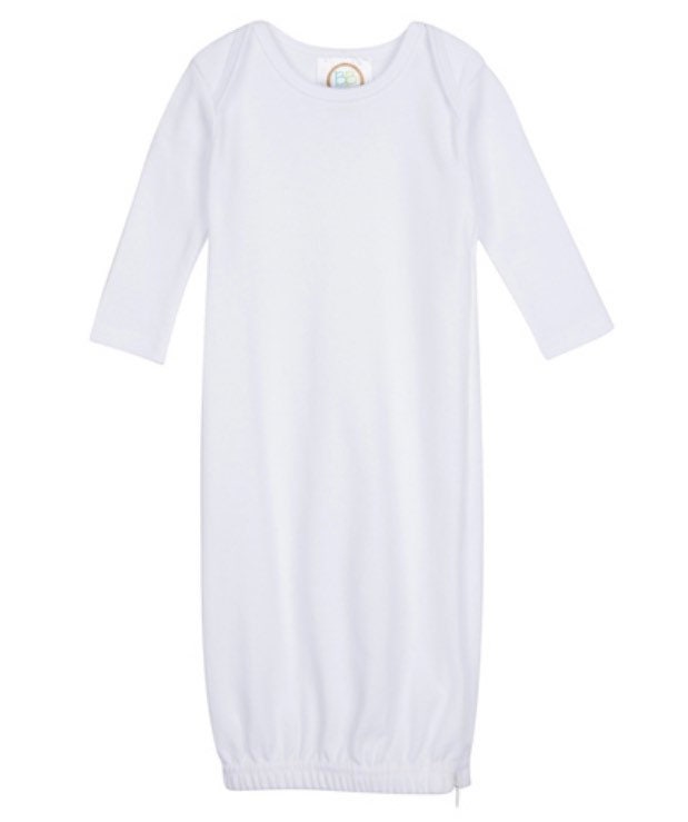 Personalized Baby Gown - embroidered baby gown
