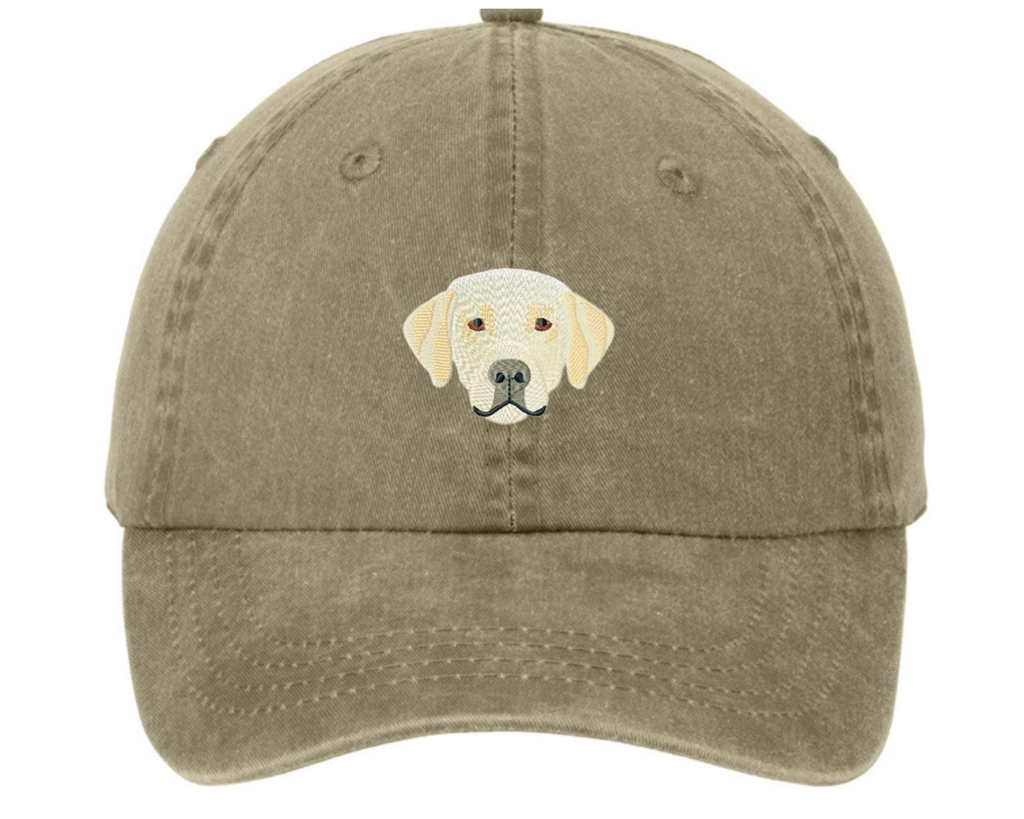 Embroidered Yellow Lab Dog hat - Golden Labodor cap - pigment dyed baseball cap - embroidered dog mom hat - dog dad - dog gift