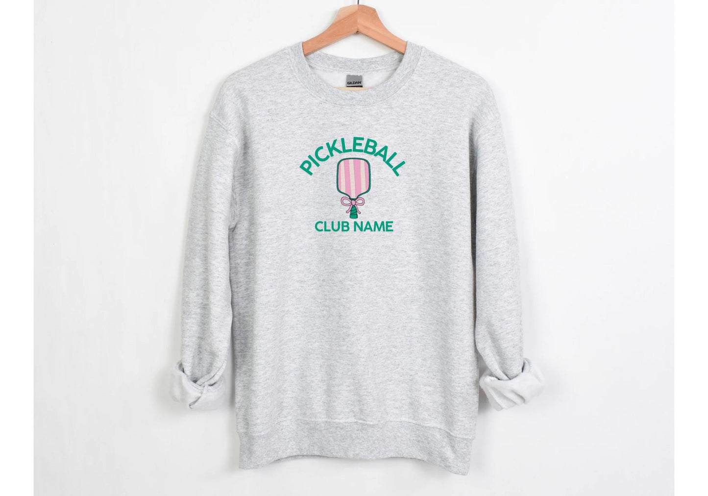 Embroidered Personalized pickeball Sweatshirt - Pickle Ball Sweatshirt- Pickleball Team Wear - Monogram Pickleball Jacket - Pickleball Gift