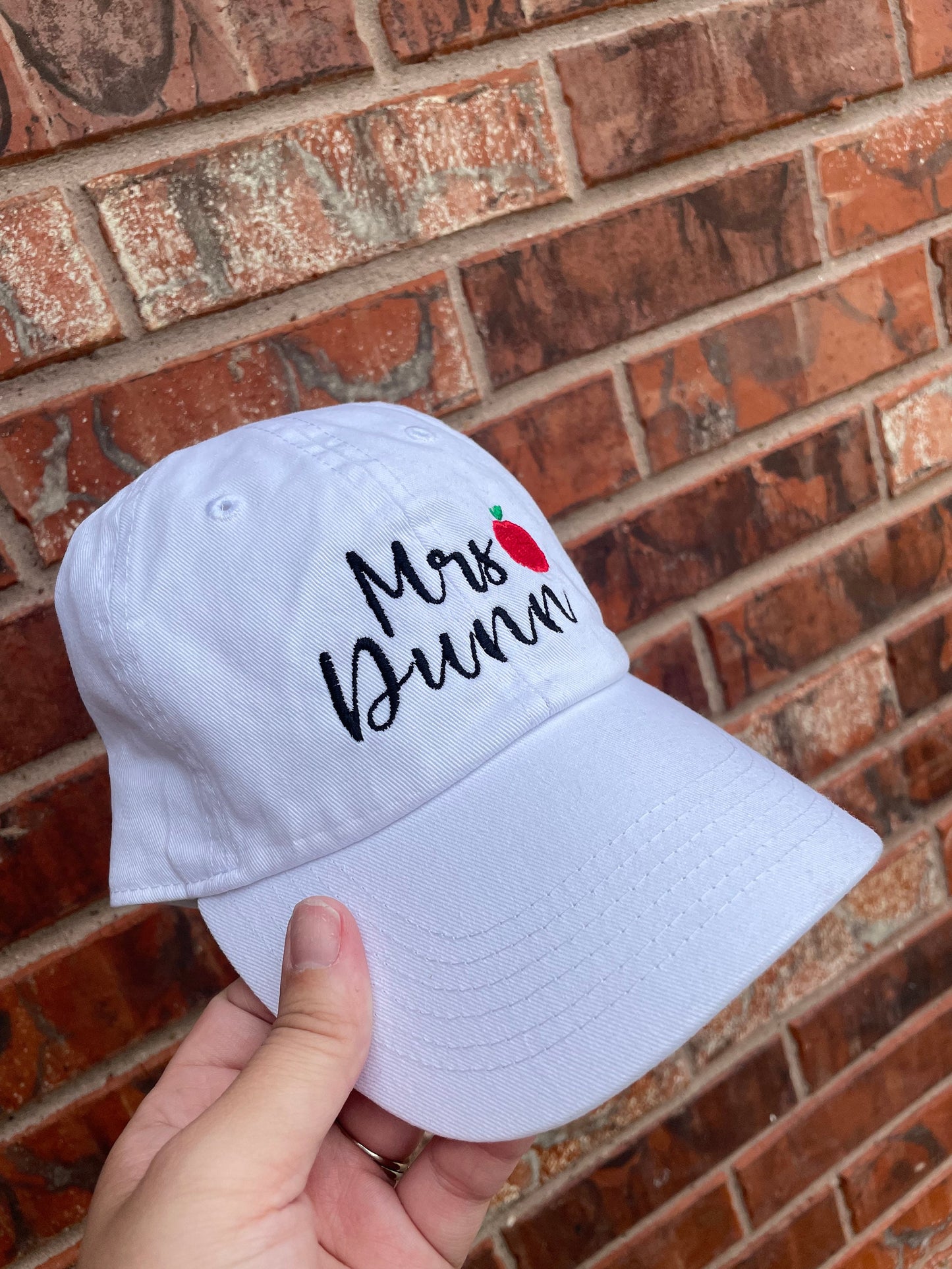 Embroidered Teacher Hat with Name - Teacher gift - teacher application gift - personalized teacher hat name