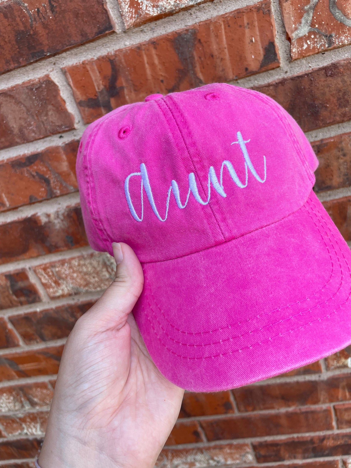 Cool Aunt Hat - Aunt gift - baseball cap - pigment dyed baseball cap - aunt to be - gift for aunt - cool aunt dad hat - embroidered aunt hat