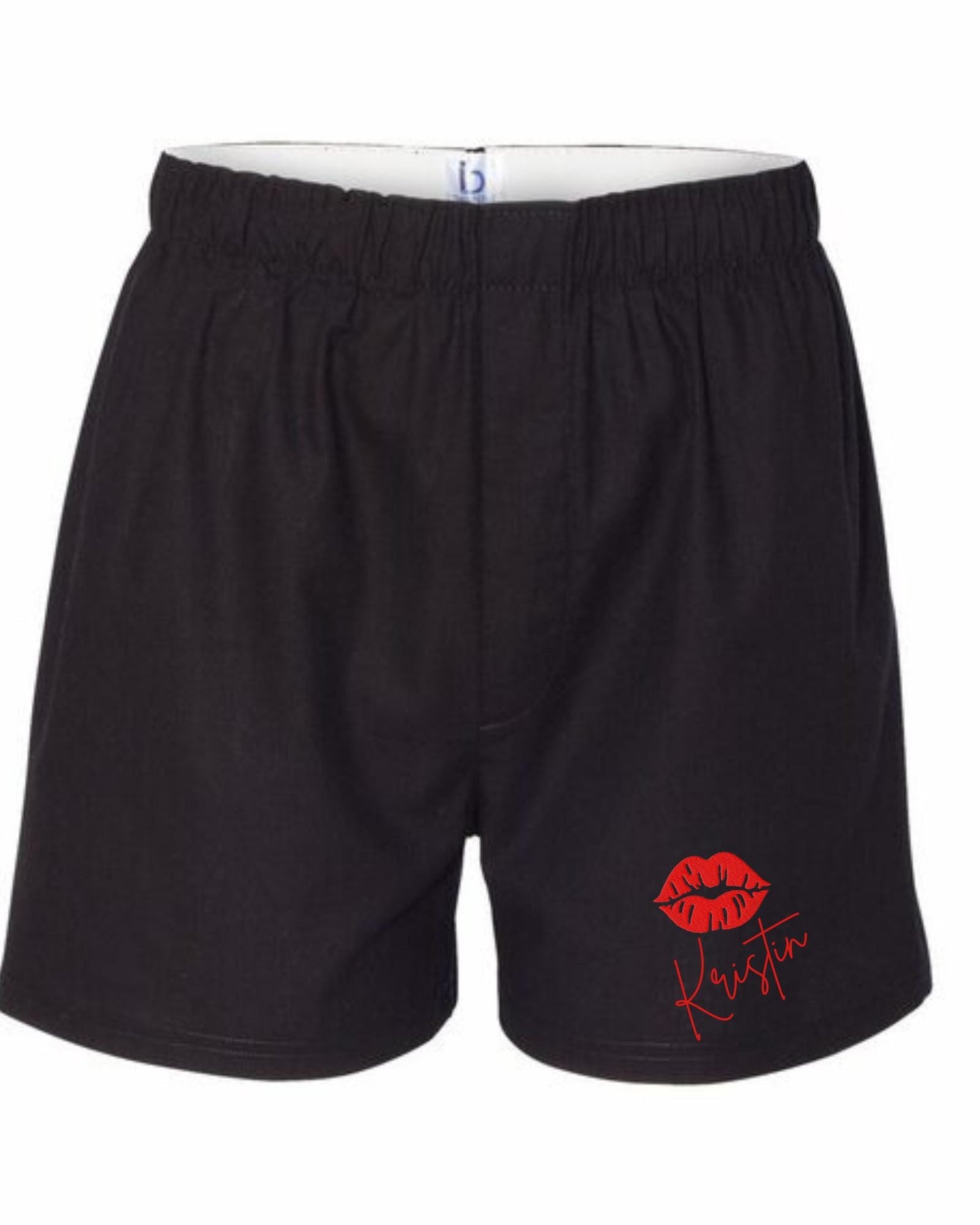 Embroidered Valentine’s Boxers - Embroidered Groom Gift - wedding day Gift - wedding anniversary date gift - Men’s boxers - Groom boxer