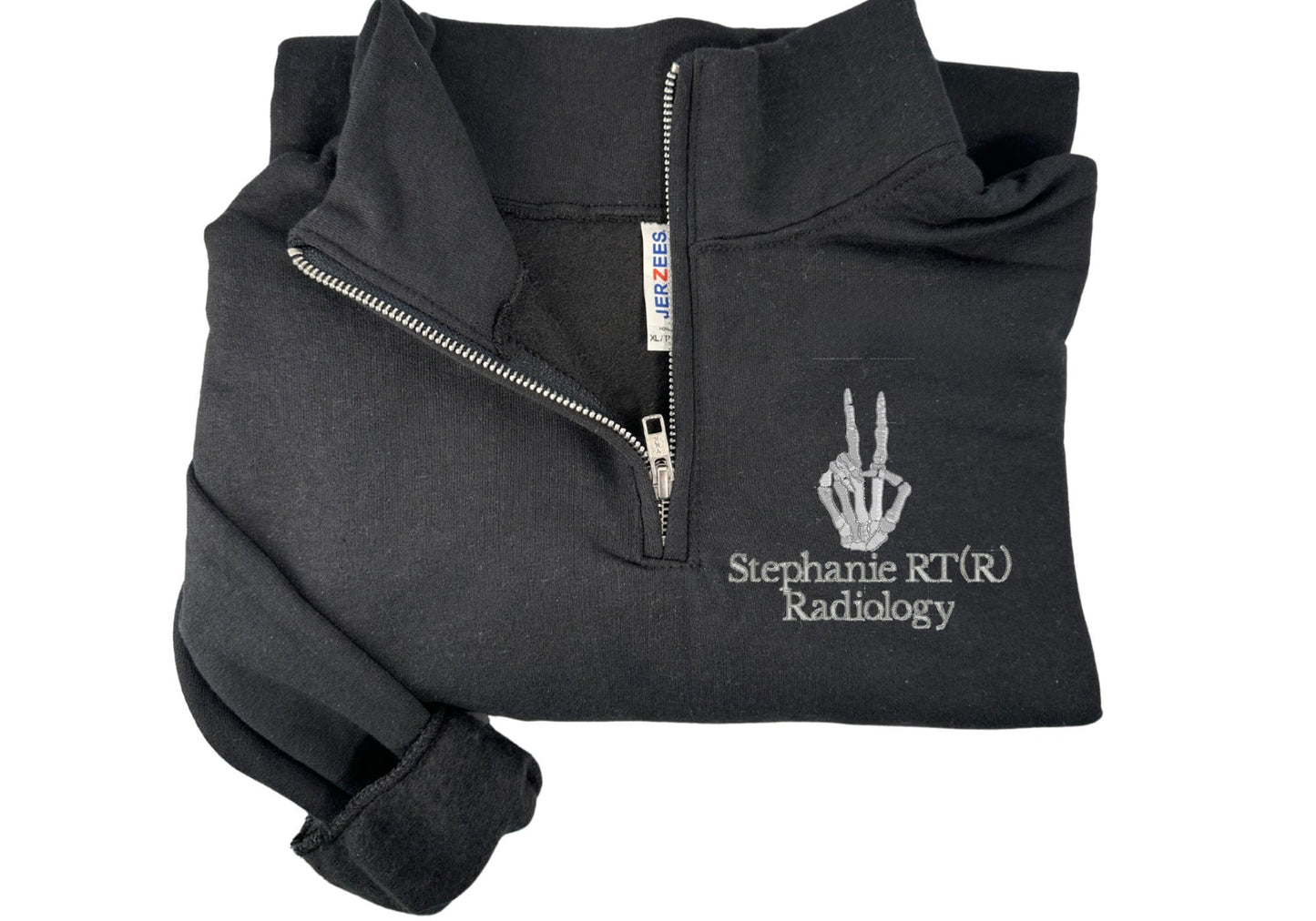 Custom Embroidered radiology quarter zip, rach tech jacket, radiology jacket, personalized xray tech quarter zip, radiology