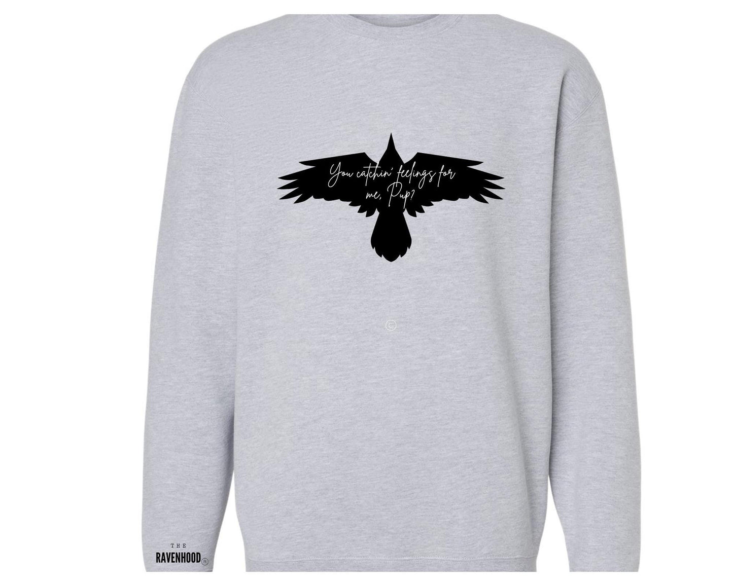 Embroidered Ravenhood Sweatshirt- Ravenhood Crewneck - book sweatshirt - bookish - reader gift - Officially Licensed Ravenhood Merch