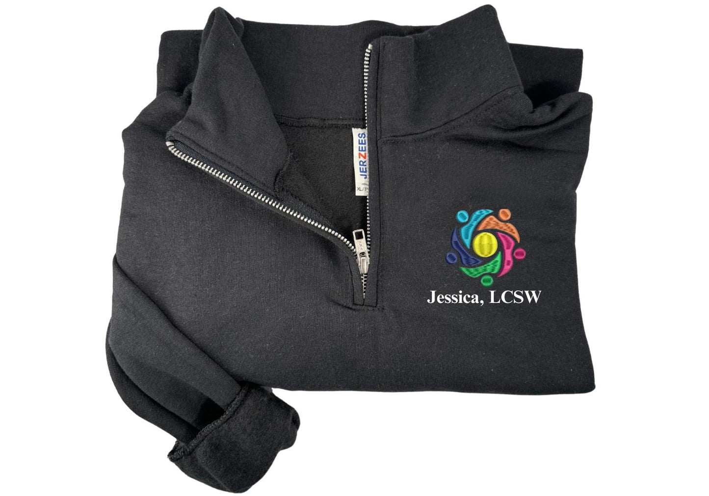 Custom Embroidered Social Work - Floral Social work jacket - Floral LCSW personalized jacket - social worker gift - MSW gift