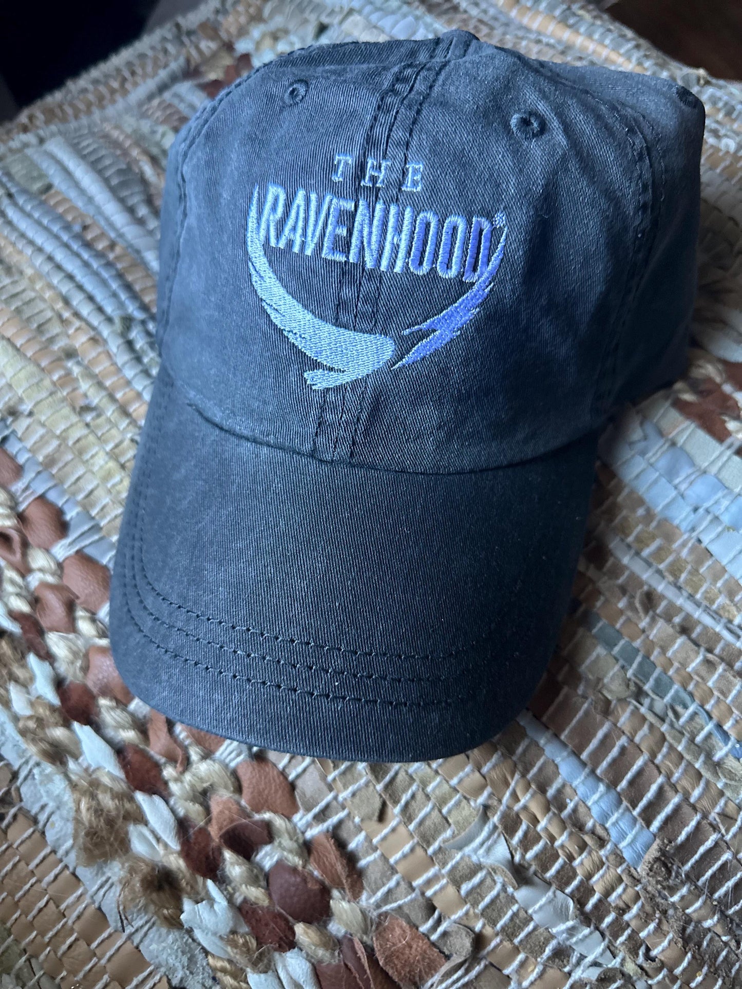 Embroidered Ravenhood Series hat- pigment dyed baseball hat - book hat - bookish - reader gift - Officially Licensed Ravenhood Merch