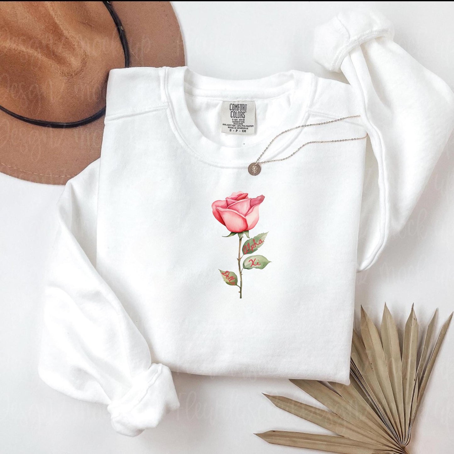 Embroidered Alpha Xi Delta sweatshirt - Alpha Xi wear - Sorority Sweatshirt - Big/Little Gift - Sorority Greek Licensed Merch - AXID rush