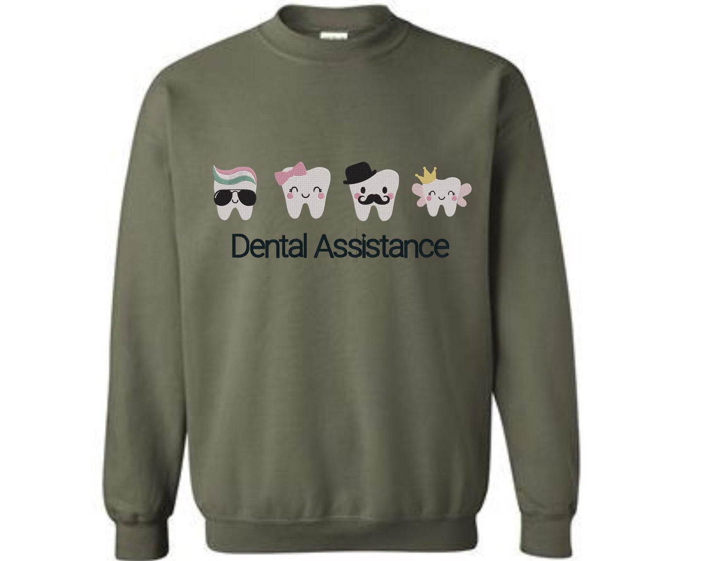 Embroidered dental Tooth Fairy’s Assisstant Sweatshirt - Pediatric Dentist embroidered sweatshirt - Pediatric dentist office - Tooth Fairy