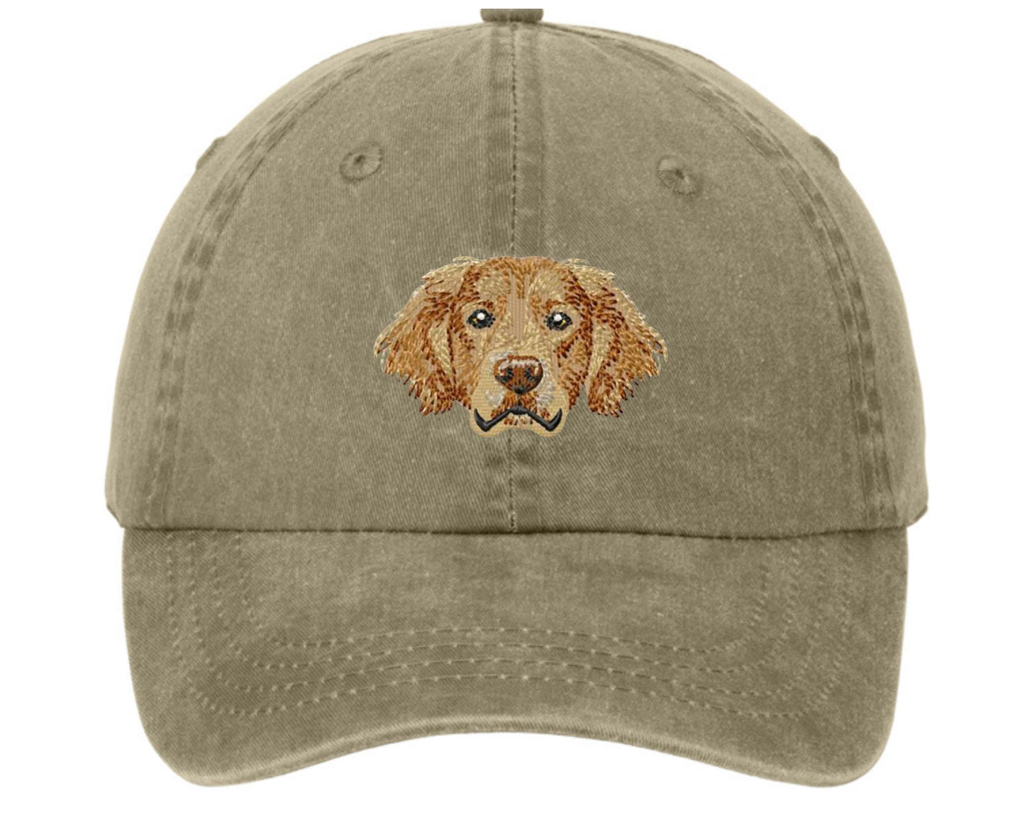 Embroidered Golden Retriever Dog hat - Golden Retriever dog cap - pigment dyed baseball cap - embroidered dog mom hat - dog dad - dog gift