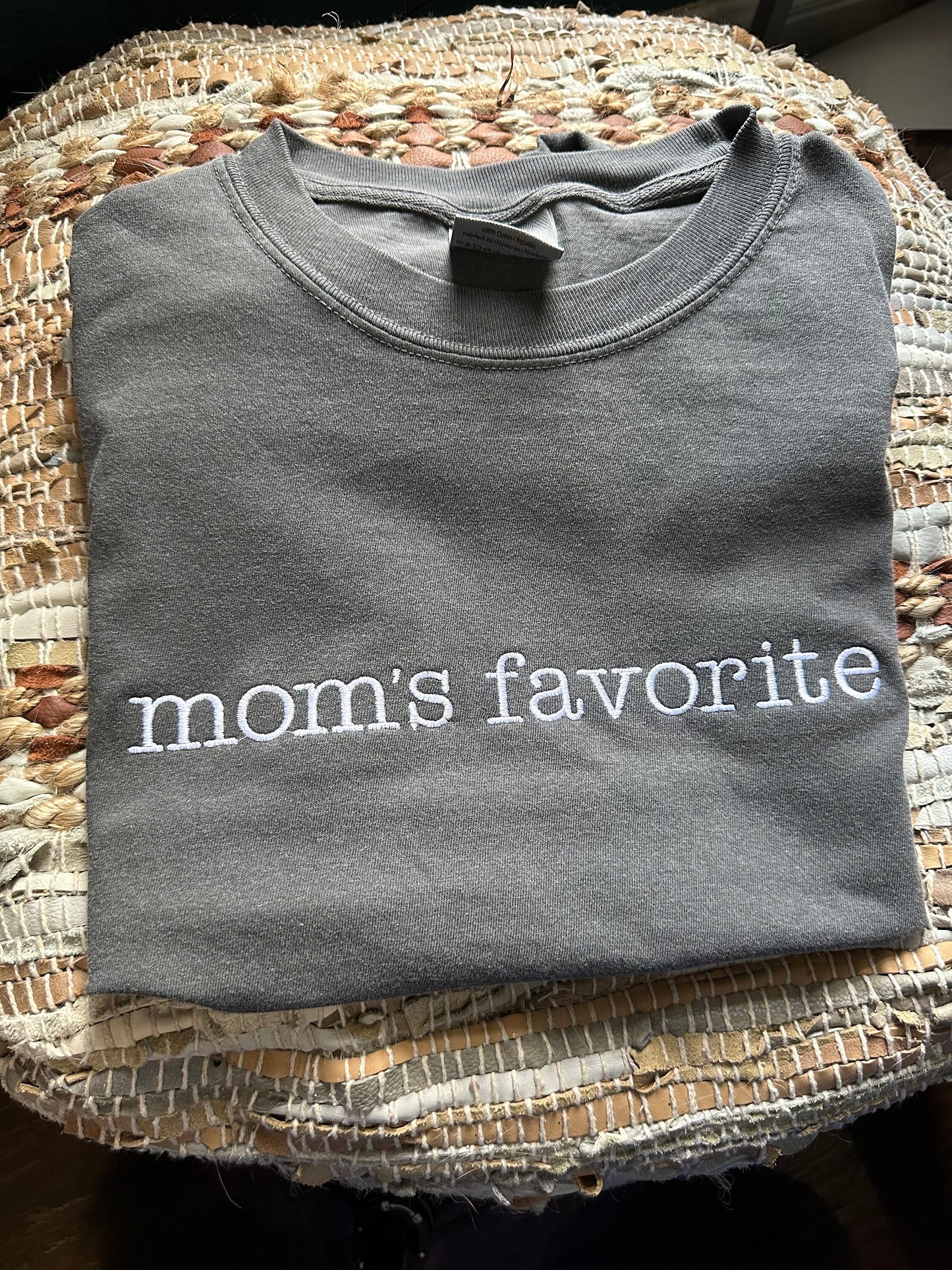 Embroidered mom’s favorite shirt - gift shirt - sibling shirt - funny shirt