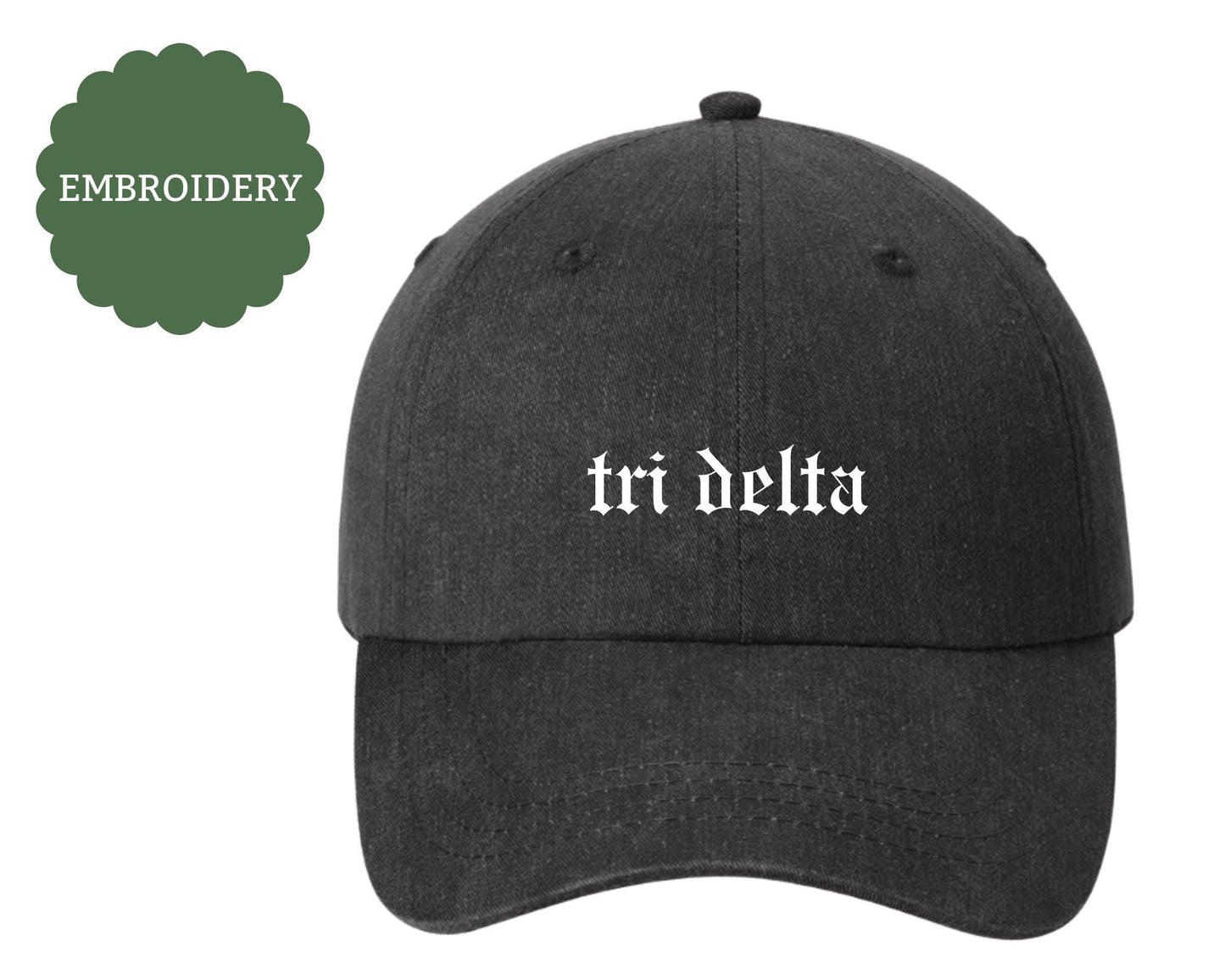 Embroidered Tri Delta shirt - Delta Delta Delta wear - Sorority Sweatshirt - Big/Little Gift - Sorority Greek Licensed Merch