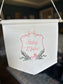 Embroidered Baby Banner with Girl Carriage Nursery Baby Banner - Garriage Welcome Banner - Girl Hospital Door Sign - Vintage Baby Shower