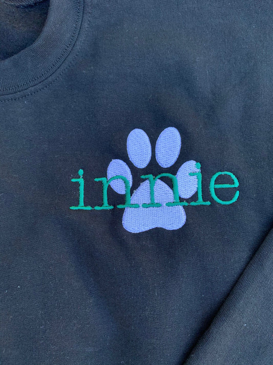 Embroidered Personalized Dog Mom Sweatshirt