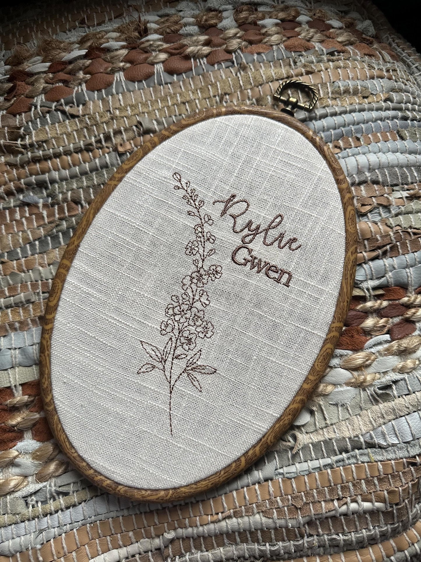 Embroidered Baby’s First Christmas Ornament- Hierloom Ornament - Persinalized Christmas Ornament - Baby’s Christmas Tree Ornament Gift