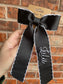 Embroidered Bow with Name - Personalized  Bow - Embroidered Moonstitch Bow