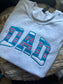 Embroidered hospital blanket Dad sweatshirt - Appliqué Mama sweatshirt - Dad Sweatshirt crewneck - personalized new parents gift