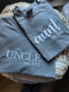 Embroidered uncle and aunt Pregnancy Announcement Short Sleeve Shirt - uncle EST Date Shirt - Auntie gift - Funcle gift - Soon to be Aunt