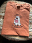 Embroidered Halloween book shirt - ghost  Shirt - smutty book shirt - cute Halloween shirt - ghosting you for a smutty book - booktok shirt