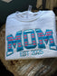 Embroidered hospital blanket Mama sweatshirt - Appliqué Mama sweatshirt - personalize mama crewneck - personalized embroidery gift
