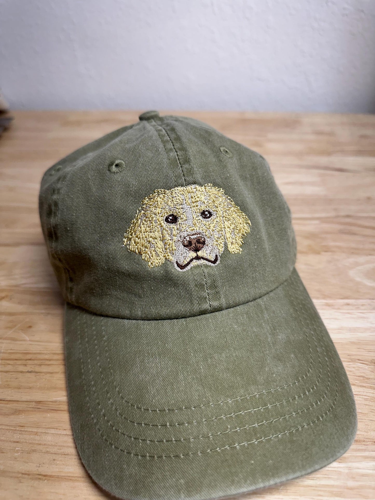 Embroidered Golden Retriever Dog hat - Golden Retriever dog cap - pigment dyed baseball cap - embroidered dog mom hat - dog dad - dog gift
