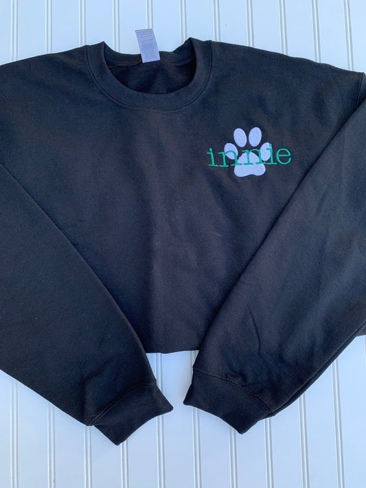 Embroidered Personalized Dog Mom Sweatshirt