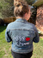 Embroidered Teacher Jean Jacket - Personalized Jean Jacket