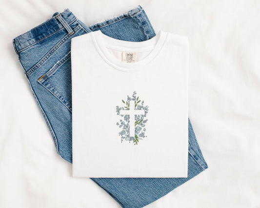 Embroidered Floral Easter Sweatshirt - Embroidered Carrot Sweatshirt - Easter Gift - Easter Wear Sweatshirt - Embroidered Easter Sweatshirt