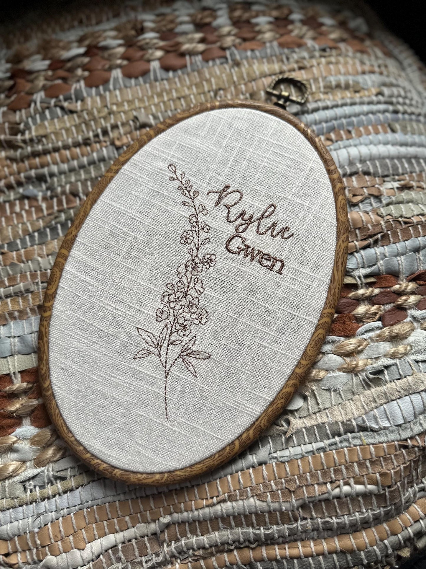 Embroidered Baby’s First Christmas Ornament- Hierloom Ornament - Persinalized Christmas Ornament - Baby’s Christmas Tree Ornament Gift